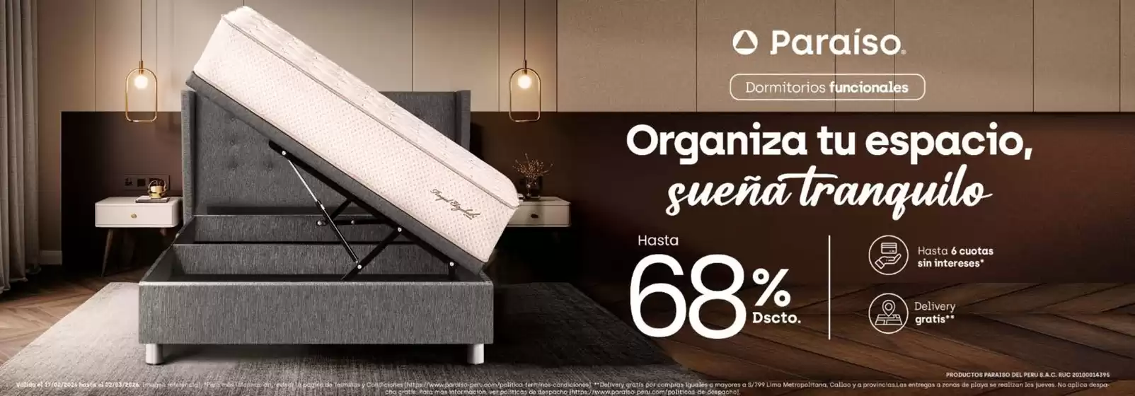 Catálogo Paraiso del Perú en Lima | Organiza tu espacio suena tranquilo  | 2026-02-17T00:00:00.000Z - 2026-03-02T00:00:00.000Z