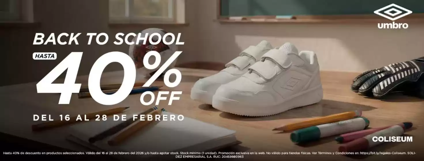 Catálogo Umbro en Lima | Back to School  | 2026-02-17T00:00:00.000Z - 2026-02-28T00:00:00.000Z