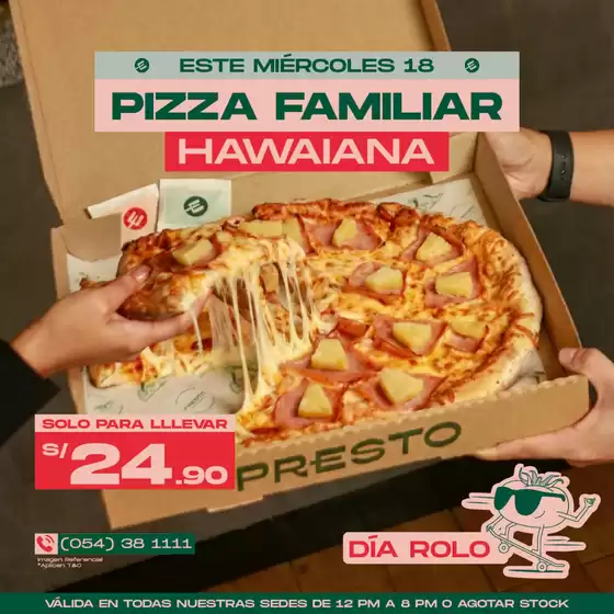 Catálogo Presto | Pizza Familiar Hawaiana | 2026-02-17T00:00:00.000Z - 2026-02-18T00:00:00.000Z