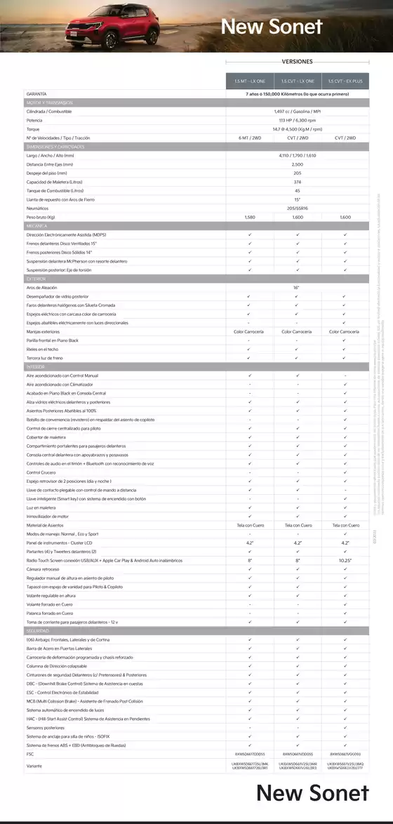 Catálogo Kia | Camioneta suv new sonet kia peru | 2023-03-01T00:00:00.000Z - 2023-03-01T00:00:00.000Z