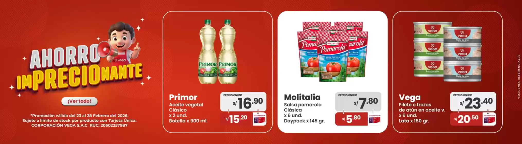 Catálogo Vega | Grandes descuentos en productos seleccionados | 2026-02-23T00:00:00.000Z - 2026-02-28T00:00:00.000Z