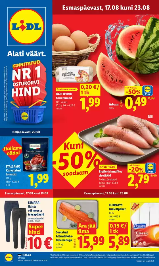 Lidl kliendileht | 17.0823.08 | 2026-08-17T00:00:00.000Z - 2026-08-23T00:00:00.000Z