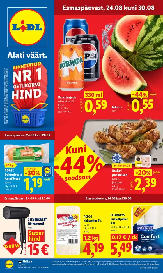 Lidl kliendileht | 24.0830.08 | 2026-08-24T00:00:00.000Z - 2026-08-30T00:00:00.000Z