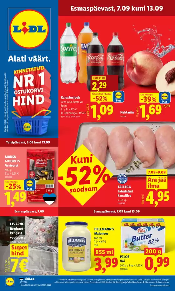 Lidl kliendileht | 7.0913.09 | 2026-09-07T00:00:00.000Z - 2026-09-13T00:00:00.000Z