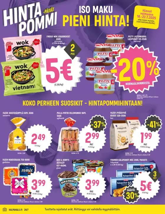HalpaHalli tarjoukset