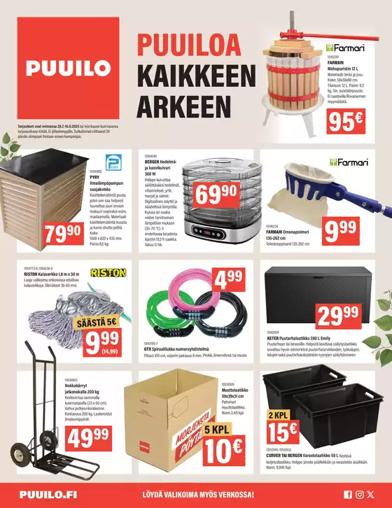 Puuilo tarjoukset