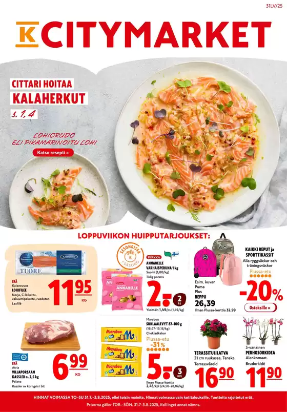 K-Citymarket -luettelo, Keminmaa | K-citymarket tarjoukset | 2025-07-31T00:00:00.000Z - 2025-08-03T00:00:00.000Z