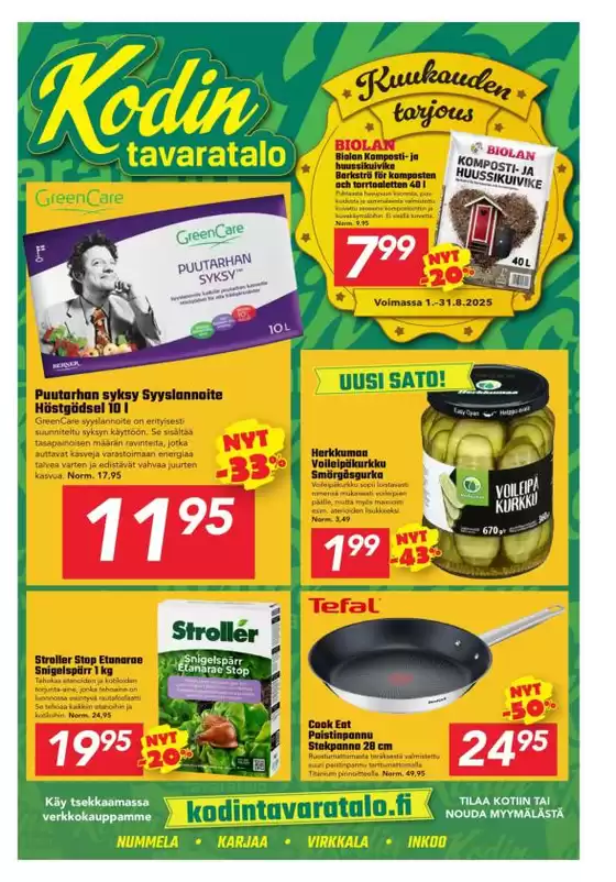 Ajankohtaisia löytöjä ja tarjouksia