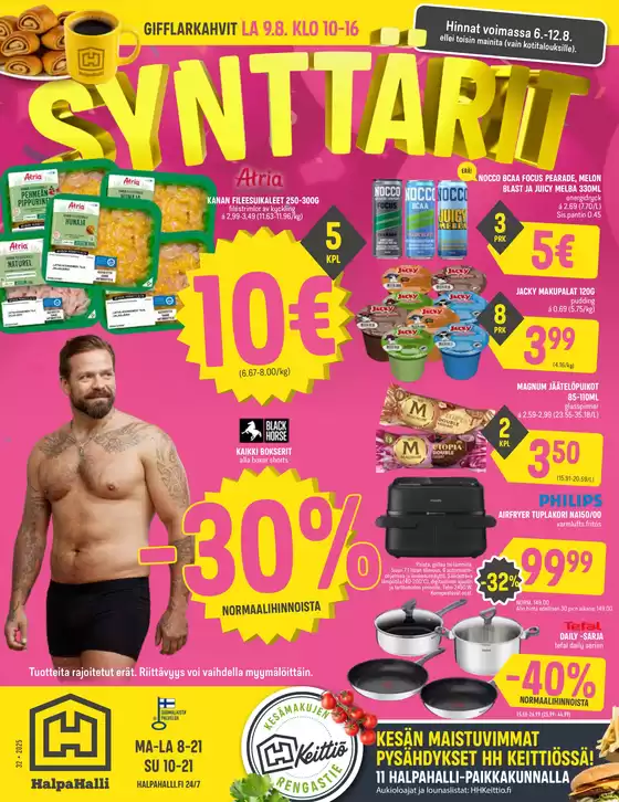 HalpaHalli tarjoukset