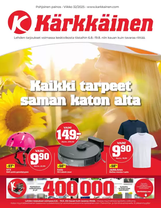 Kärkkäinen -luettelo, Pudasjärvi | Näköislehti Kärkkäinen | 2025-08-06T00:00:00.000Z - 2025-08-19T00:00:00.000Z
