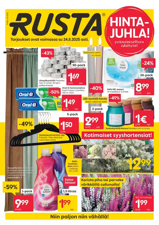 Rusta tarjoukset