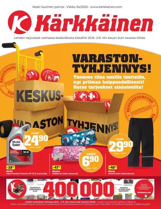 Kärkkäinen -luettelo, Lappeenranta | Säästä nyt tarjouksillamme | 2025-08-20T00:00:00.000Z - 2025-09-02T00:00:00.000Z