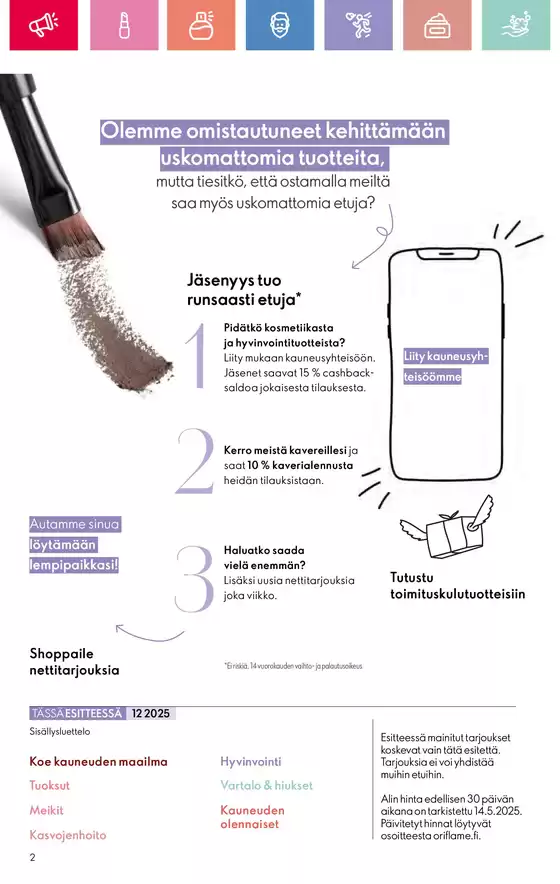 Oriflame tarjoukset