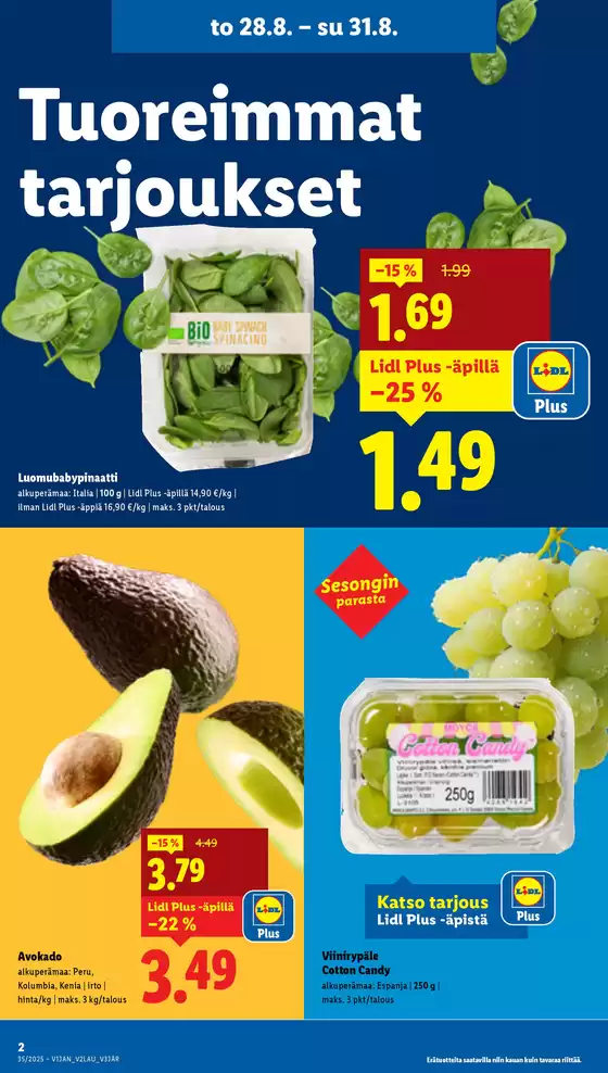 Ajankohtaisia löytöjä ja tarjouksia