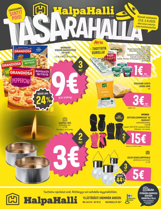 HalpaHalli tarjoukset
