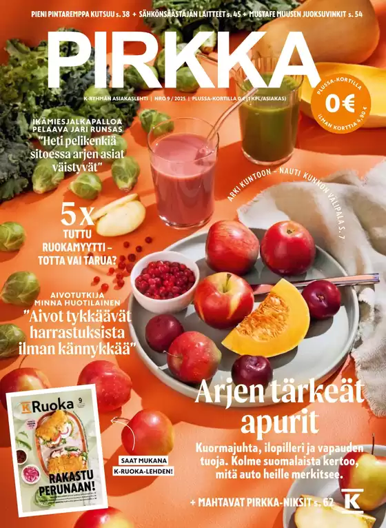K-Supermarket -luettelo, Espoo | Pirkka 9/2025 | 2025-09-01T00:00:00.000Z - 2025-09-30T00:00:00.000Z