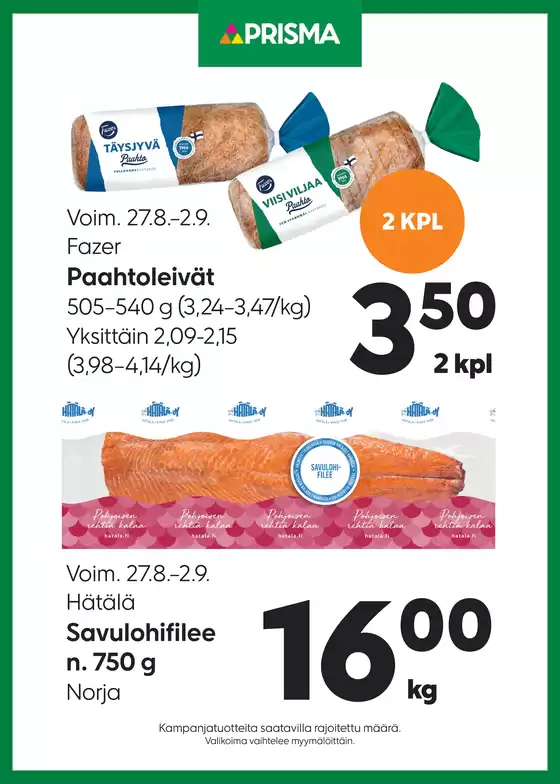 Prisma ketjukampanjat vko 35-36