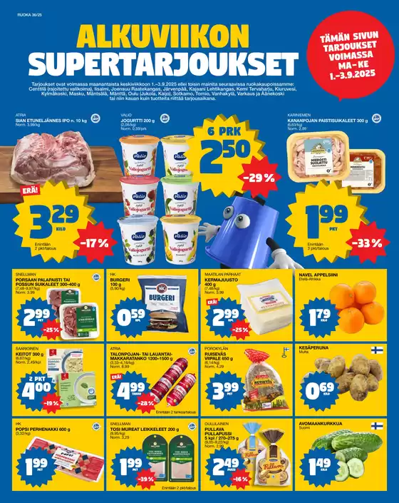 Tokmanni -luettelo, Kangasala | Ruokasanomat | 2025-09-03T00:00:00.000Z - 2025-09-17T00:00:00.000Z