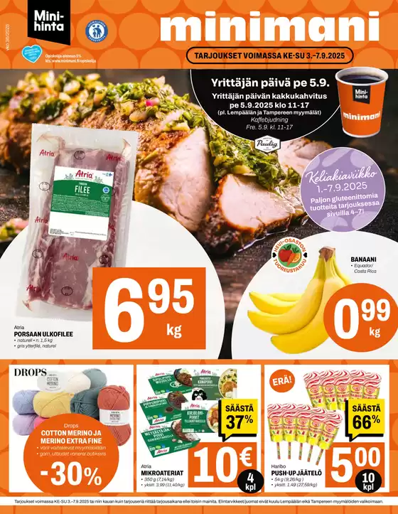 Minimani -luettelo, Hyvinkää | Minimani Yhtiöt Oy | 2025-09-03T00:00:00.000Z - 2025-09-17T00:00:00.000Z