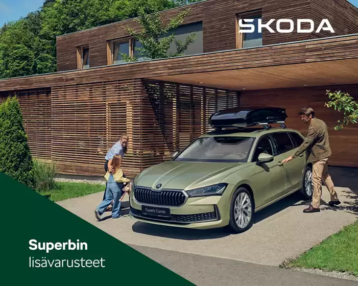 Škoda -luettelo, Tampere | Škoda Superb lisävaruste- | 2025-09-05T00:00:00.000Z - 2025-09-19T00:00:00.000Z
