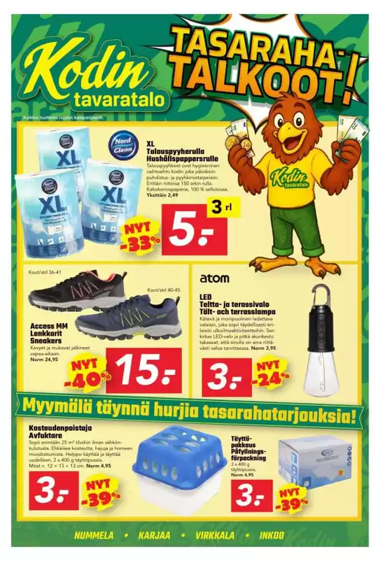 Kodin Tavaratalo -luettelo | Mahtavia alennuksia valituista tuotteista | 2025-09-14T00:00:00.000Z - 2025-09-28T00:00:00.000Z