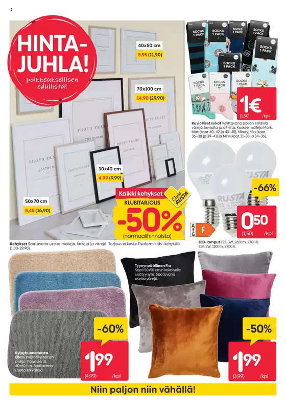Rusta tarjoukset