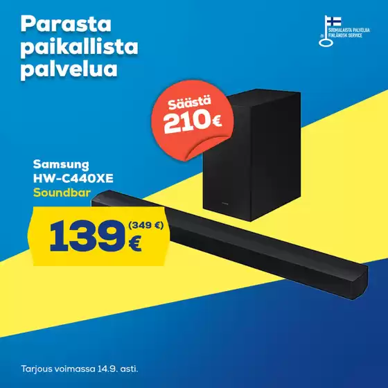 Laaja valikoima tarjouksia