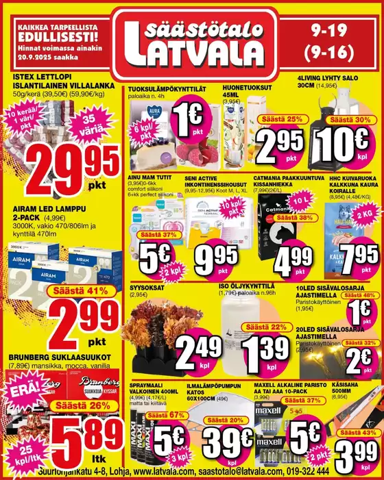 Uusia tarjouksia löydettäväksi