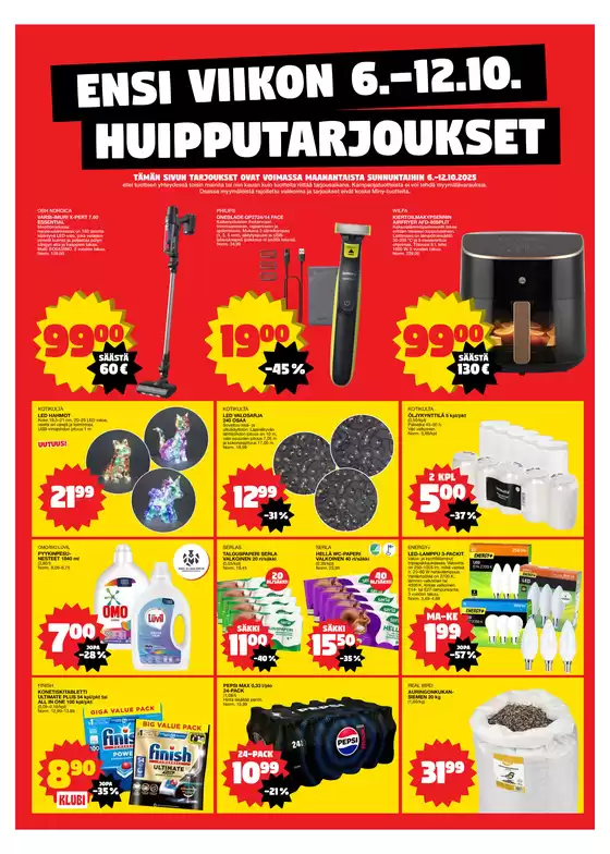 Ensi viikon huipputarjoukset