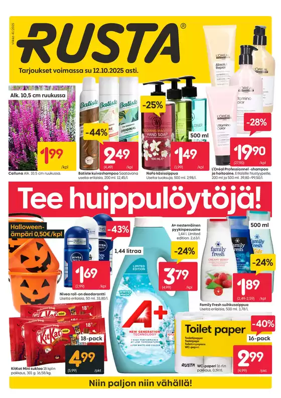 Rusta tarjoukset