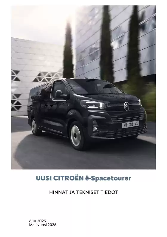 Citroën Uusi ë-Spacetourer.