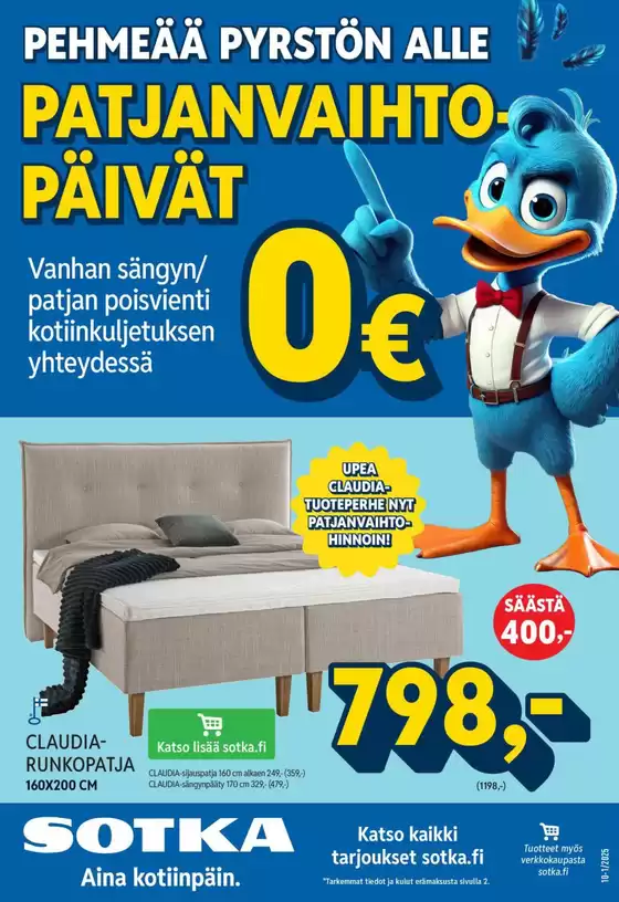 Sotka -luettelo, Jyväskylä | Mahtavia alennuksia valituista tuotteista | 2025-10-10T00:00:00.000Z - 2025-10-24T00:00:00.000Z