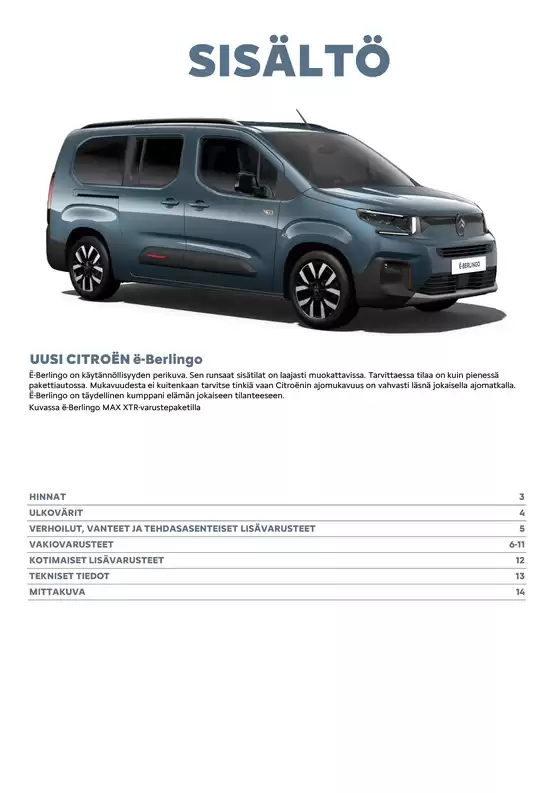 Citroën Uusi ë-Berlingo.