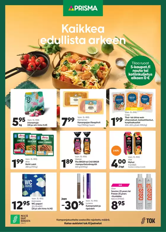Prisma -luettelo, Rauma | TOK Prisma 15.-19.10. | 2025-10-15T00:00:00.000Z - 2025-10-29T00:00:00.000Z