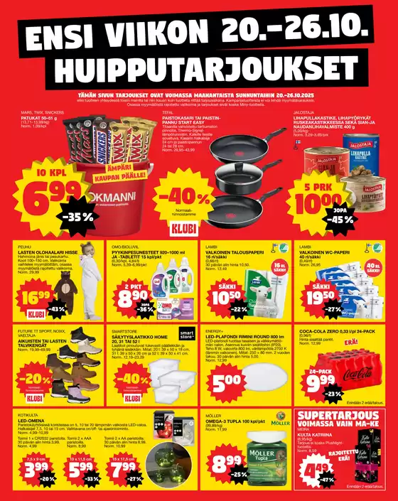 Ensi viikon huipputarjoukset