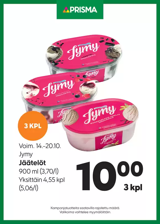 Prisma -luettelo, Raahe | Prisma Jymy 14.-20.10. | 2025-10-17T00:00:00.000Z - 2025-10-31T00:00:00.000Z
