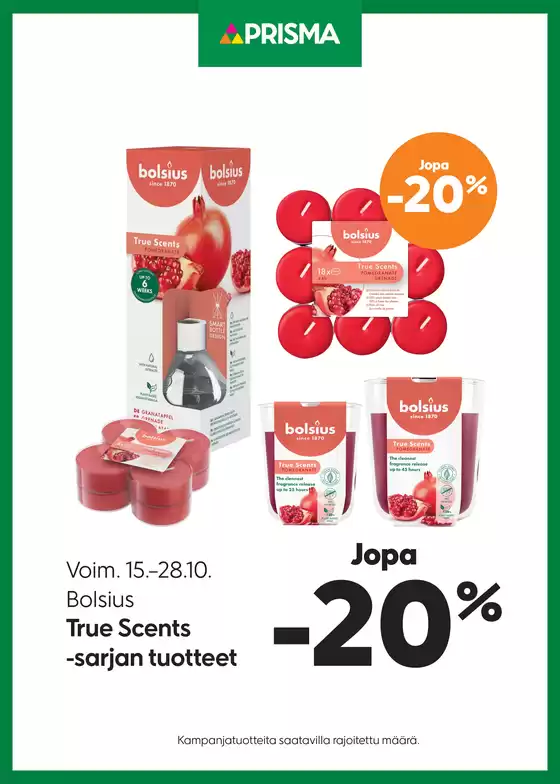 Prisma Bolsius 15.–28.10.