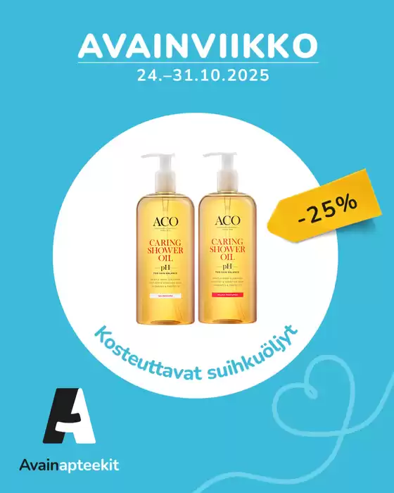 Avainapteekit -luettelo, Lahti | Parhaat diilimme sinulle | 2025-10-26T00:00:00.000Z - 2025-11-09T00:00:00.000Z
