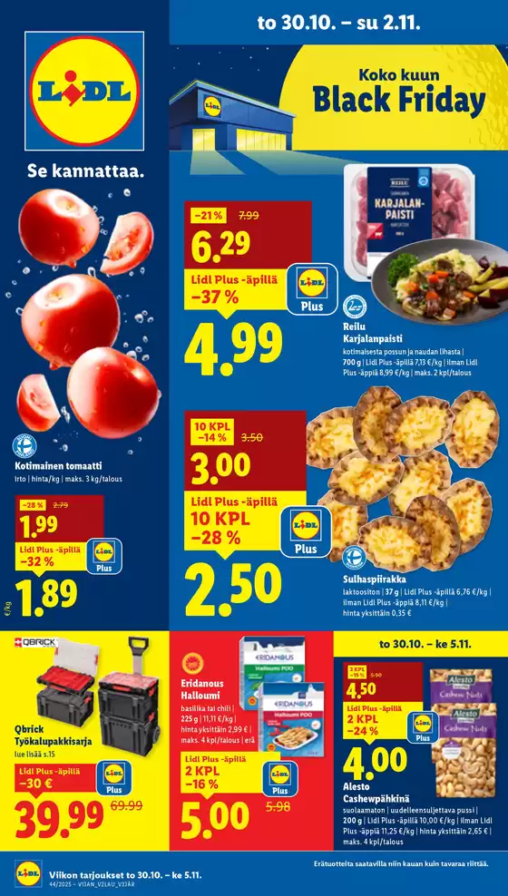 Lidl -luettelo, Imatra | Mahtava tarjous tarjoushaukoille | 2025-10-27T00:00:00.000Z - 2025-11-05T00:00:00.000Z