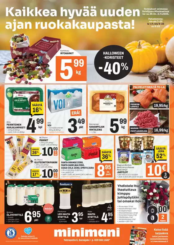Minimani -luettelo, Joensuu | Uusia tarjouksia löydettäväksi | 2025-10-30T00:00:00.000Z - 2025-11-13T00:00:00.000Z