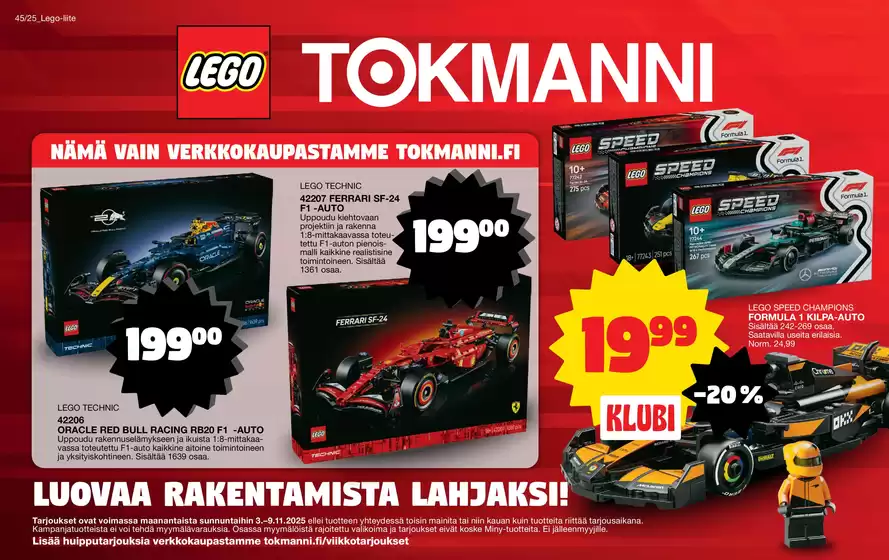 Tokmanni -luettelo, Vantaa | Lego-liite | 2025-11-03T00:00:00.000Z - 2025-11-09T00:00:00.000Z