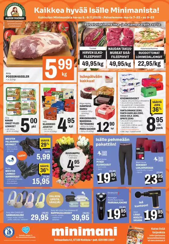 Minimani -luettelo, Vantaa | Huipputarjouksia säästöhaukoille | 2025-11-05T00:00:00.000Z - 2025-11-09T00:00:00.000Z