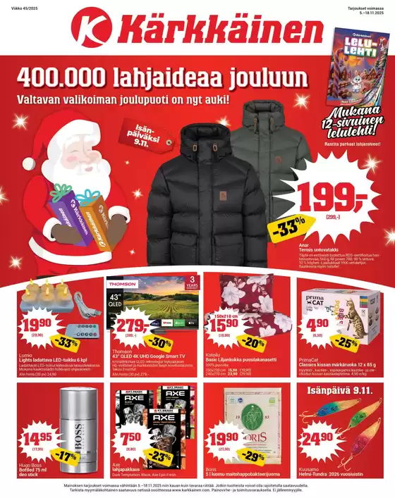 Kärkkäinen -luettelo, Pori | Näköislehti Kärkkäinen | 2025-11-05T00:00:00.000Z - 2025-11-18T00:00:00.000Z