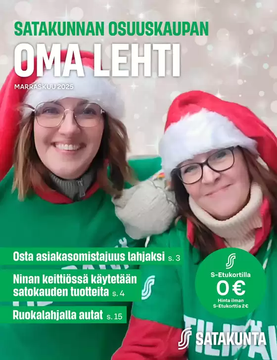 Satakunnan Osuuskaupan Oma Lehti marraskuu 2025