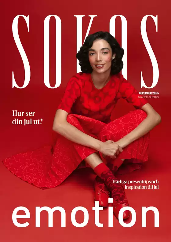 Sokos -luettelo | Sokos ja Sokos Emotion joulukuvasto ruotsi 2025 | 2025-11-12T00:00:00.000Z - 2025-12-24T00:00:00.000Z