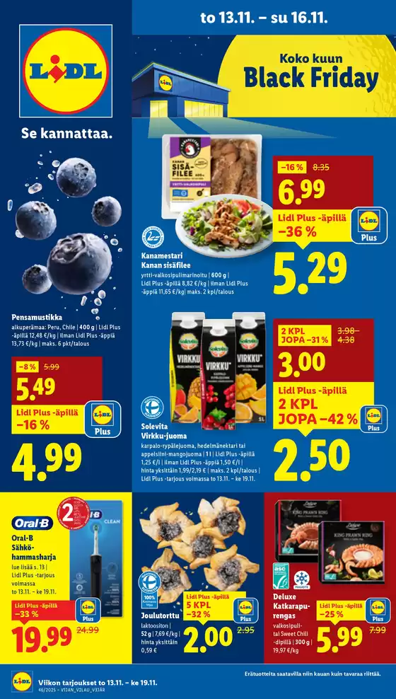 Lidl -luettelo, Rovaniemi | Ajankohtaisia löytöjä ja tarjouksia | 2025-11-10T00:00:00.000Z - 2025-11-19T00:00:00.000Z
