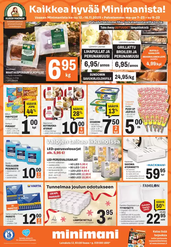 Minimani -luettelo, Oulu | Eksklusiivisia löytöjä | 2025-11-12T00:00:00.000Z - 2025-11-16T00:00:00.000Z