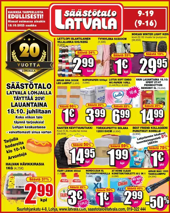 Latvala -luettelo, Vantaa | Huippudiilit ja alennukset | 2025-11-17T00:00:00.000Z - 2025-12-01T00:00:00.000Z