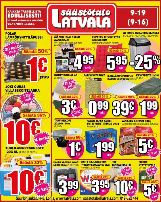 Latvala -luettelo, Seinäjoki | Mahtava tarjous kaikille asiakkaille | 2025-11-24T00:00:00.000Z - 2025-12-08T00:00:00.000Z
