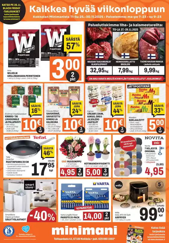 Minimani -luettelo, Siilinjärvi | Eksklusiivisia löytöjä | 2025-11-25T00:00:00.000Z - 2025-11-30T00:00:00.000Z